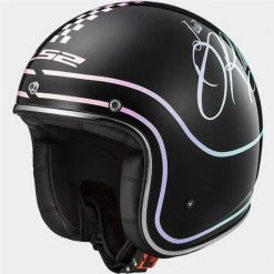 LS2 OF583 Rusty Open Faced Helmet (Gloss Black)