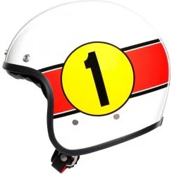 AGV X70 Mino 73 Open Face Helmet (White|Red)