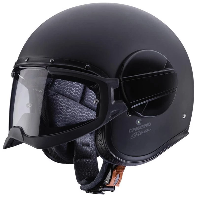Caberg Ghost Open Face Helmet (Matt Black) 3 Caberg Ghost Open Face Helmet (Matt Black) - Image 3