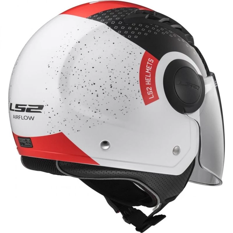 LS2 OF562 Airflow Condor Helmet (White|Black|Red) 2 LS2 OF562 Airflow Condor Helmet (White|Black|Red) - Image 2