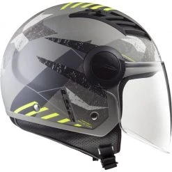 LS2 OF562 Airflow Camo Helmet (Matt Titanium|Yellow) 6 LS2 OF562 Airflow Camo Helmet (Matt Titanium|Yellow) -Helmets Open Face Sales 25627 2