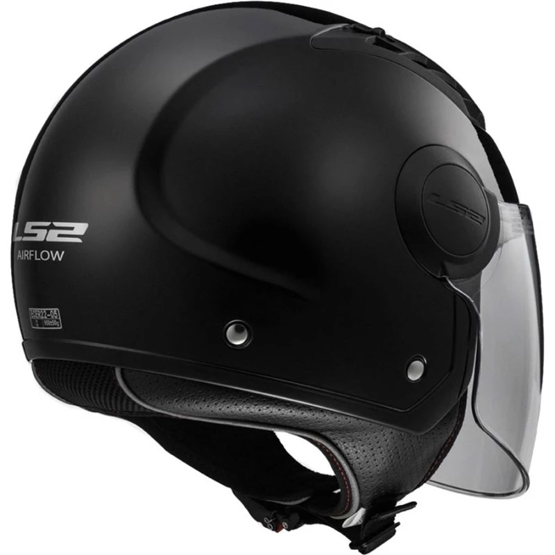 LS2 OF562 Airflow Open Face Helmet (Black) 2 LS2 OF562 Airflow Open Face Helmet (Black) - Image 2