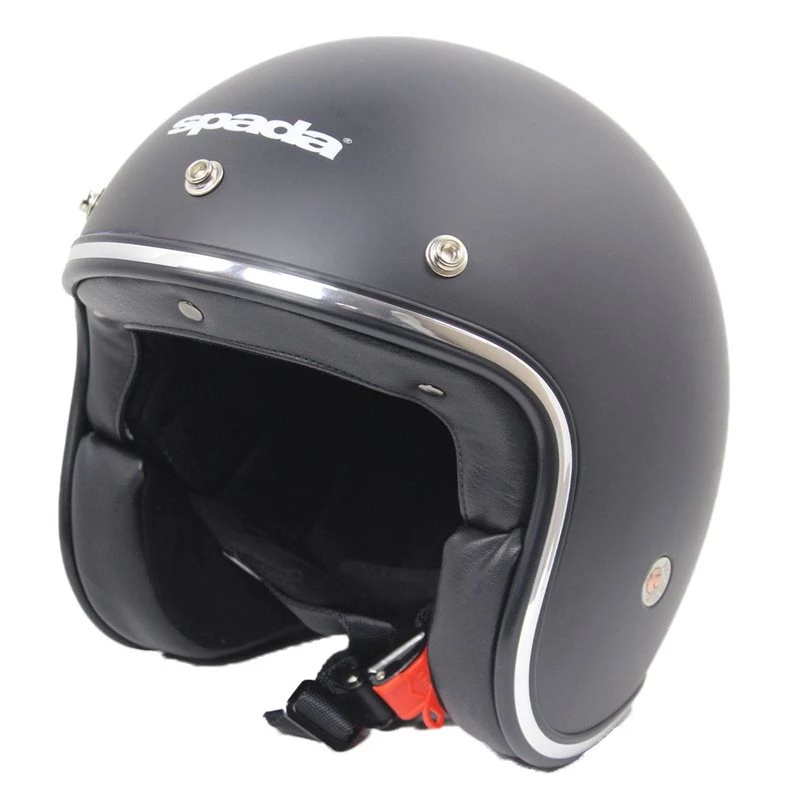 Spada Helmet Classic Open Face (Matt Black) 2 Spada Helmet Classic Open Face (Matt Black) - Image 2