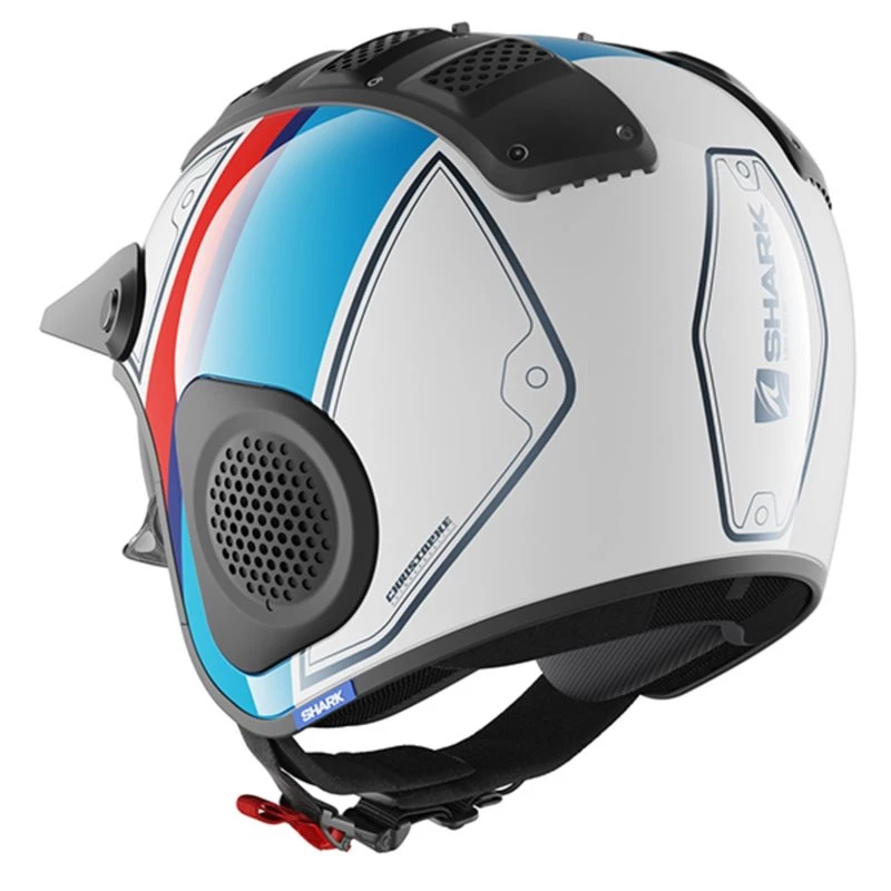 Shark X-DRAK Terrence Open Face Helmet (White|Blue|Red) 4 Shark X-DRAK Terrence Open Face Helmet (White|Blue|Red) - Image 4
