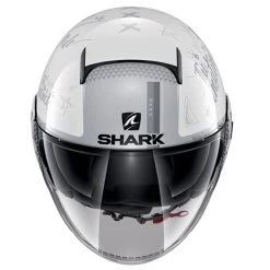 Shark Nano Tribute RM Helmet (White/Silver) - Special Order -Helmets Open Face Sales 27001 2
