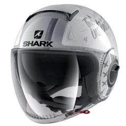 Shark Nano Tribute RM Helmet (White/Silver) - Special Order