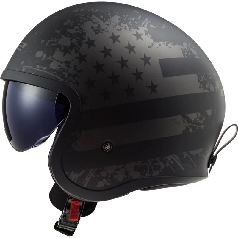 LS2 OF599 Spitfire Black Flag Open Face Helmet (Matt Black) 5 LS2 OF599 Spitfire Black Flag Open Face Helmet (Matt Black) - Image 5