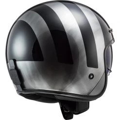 LS2 OF601 Bob Lines Open Face Helmet (Black|Silver) -Helmets Open Face Sales 29723 2