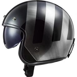 LS2 OF601 Bob Lines Open Face Helmet (Black|Silver) -Helmets Open Face Sales 29723 4