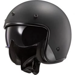 LS2 OF601 Bob Open Face Helmet (Matt Black)