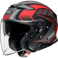 Shoei J-Cruise 2 Aglero TC1 Open Faced Helmet (Grey|Red)