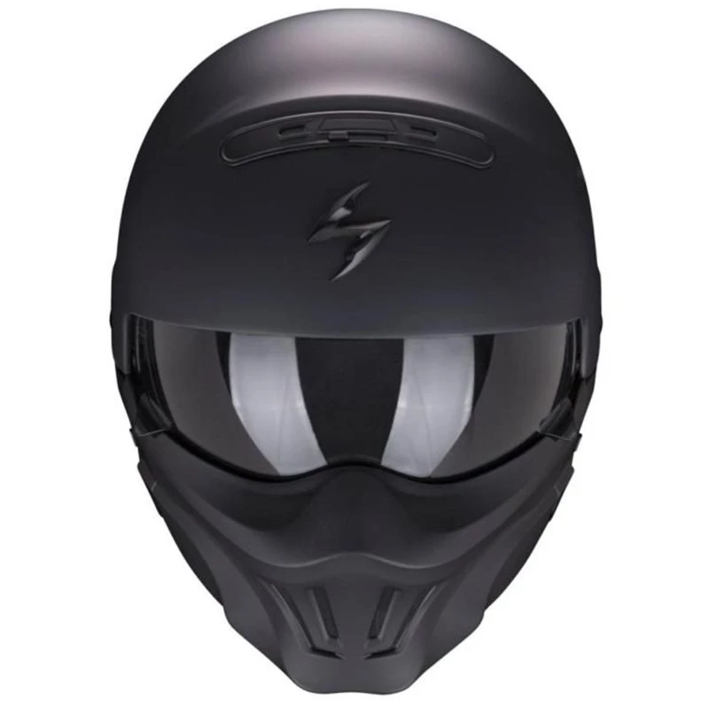 Scorpion Exo Combat Evo Open Face Helmet (Matt Black) 2 Scorpion Exo Combat Evo Open Face Helmet (Matt Black) - Image 2