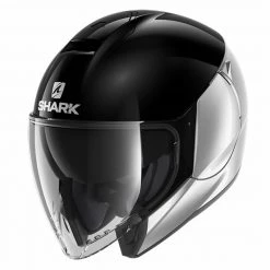 Shark CityCruiser Open Face Helmet (Duel Black/Silver)