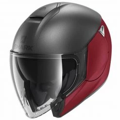 Shark CityCruiser Open Face Helmet (Dual Anthracite/Red)