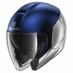 Shark CityCruiser Open Face Helmet (Dual Silver/Blue)