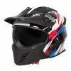 Spada Storm Open Face Helmet (White/Red/Blue)