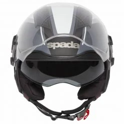 Spada Lycan Strobe Open Face Helmet (Matt Black/White) -Helmets Open Face Sales 30741 2