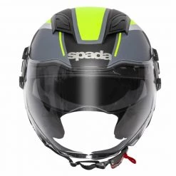 Spada Lycan Strobe Open Face Helmet (Matt Black/Yellow) -Helmets Open Face Sales 30742 3