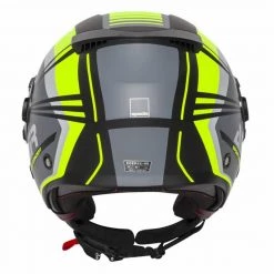Spada Lycan Strobe Open Face Helmet (Matt Black/Yellow) -Helmets Open Face Sales 30742 4
