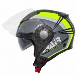 Spada Lycan Strobe Open Face Helmet (Matt Black/Yellow) -Helmets Open Face Sales 30742 5