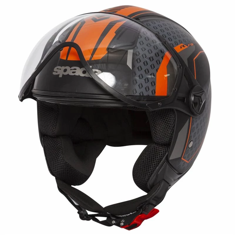 Spada Hellion Arrow Open Face Helmet (Black/Orange) 1 Spada Hellion Arrow Open Face Helmet (Black/Orange)