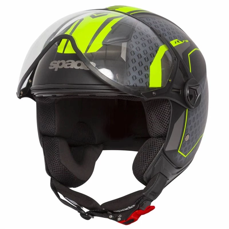 Spada Hellion Arrow Open Face Helmet (Matt Black/Flo Yellow) 1 Spada Hellion Arrow Open Face Helmet (Matt Black/Flo Yellow)