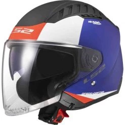 LS2 OF600 Copter Urbane Open Face Helmet (Matt Blue/Red)