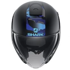 Shark Citycruiser Genom Open Face Helmet (Matt Black/Blue) -Helmets Open Face Sales 31549 2