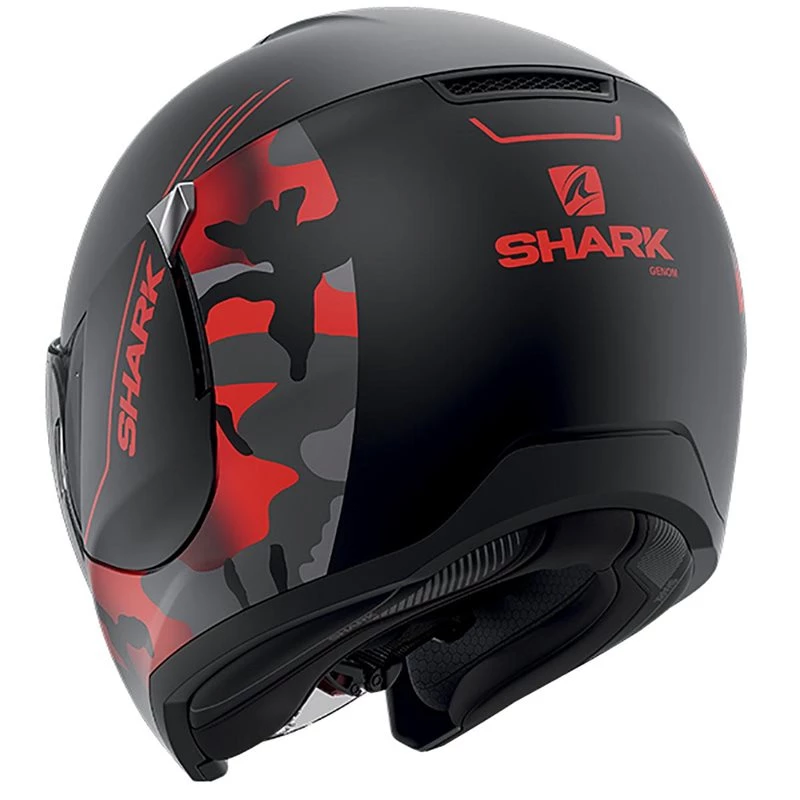 Shark Citycruiser Genom Open Face Helmet (Matt Black/Red) 2 Shark Citycruiser Genom Open Face Helmet (Matt Black/Red) - Image 2
