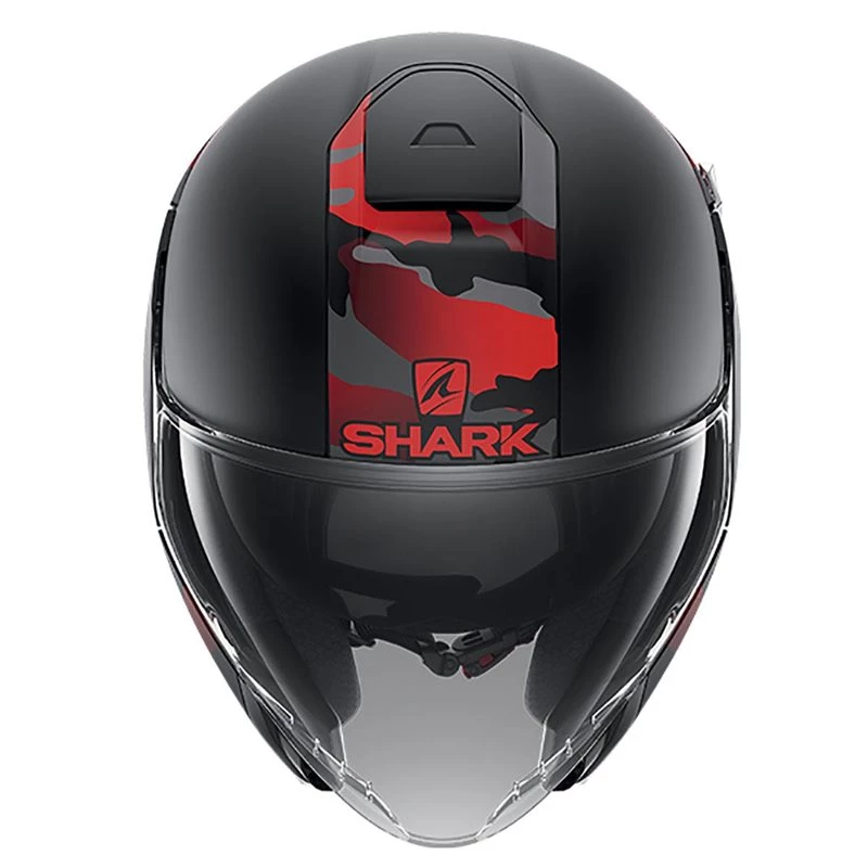 Shark Citycruiser Genom Open Face Helmet (Matt Black/Red) 3 Shark Citycruiser Genom Open Face Helmet (Matt Black/Red) - Image 3