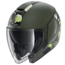 Shark Citycruiser Genom Open Face Helmet (Matt Green/Black)