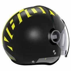 Nolan N21 Visor Avant-Garde Open Face Helmet (Flat Black/Yellow) -Helmets Open Face Sales 31630 2