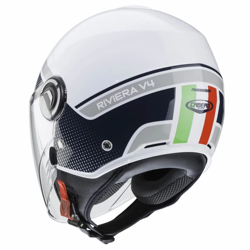 Caberg Riviera V4 Elite Italia Open Face Helmet 4 Caberg Riviera V4 Elite Italia Open Face Helmet - Image 4