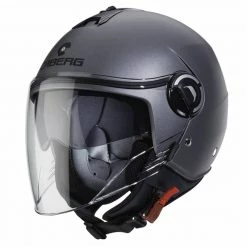 Caberg Riviera V4 Open Face Helmet (Matt Gunmetal Grey)