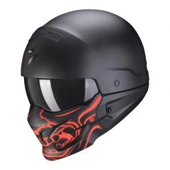 Scorpion Exo Combat Evo Samurai Open Face Helmet (Matt Black)