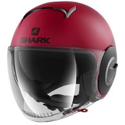 Helmets Open Face Sales 12 Shark Nano Street Neon Open Faced Helmet (Matt Red)