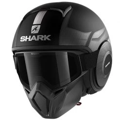 Shark Street Drak Tribute Open Face Helmet (Matt Black)