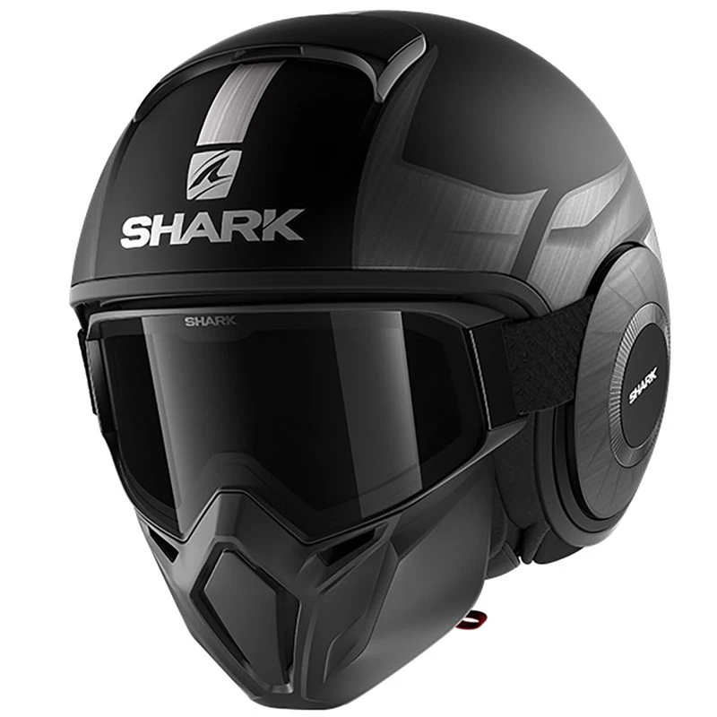 Shark Street Drak Tribute Open Face Helmet (Matt Black) 1 Shark Street Drak Tribute Open Face Helmet (Matt Black)