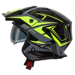 Spada Rock Stream Open Face Helmet (Black/Flo/Grey) -Helmets Open Face Sales 34243 3