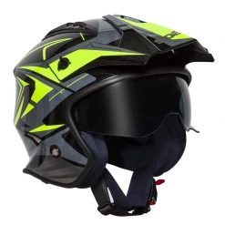 Spada Rock Stream Open Face Helmet (Black/Flo/Grey) -Helmets Open Face Sales 34243 6