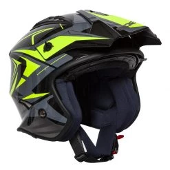 Spada Rock Stream Open Face Helmet (Black/Flo/Grey) -Helmets Open Face Sales 34243 8