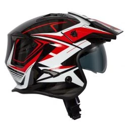 Spada Rock Stream Open Face Helmet (Black/Red/White) -Helmets Open Face Sales 34244 4