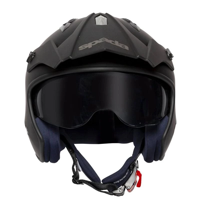 Spada Rock Open Face Helmet (Black) 4 Spada Rock Open Face Helmet (Black) - Image 4